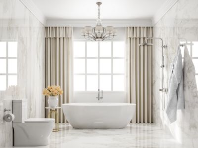 Bright and Airy Bathrooms